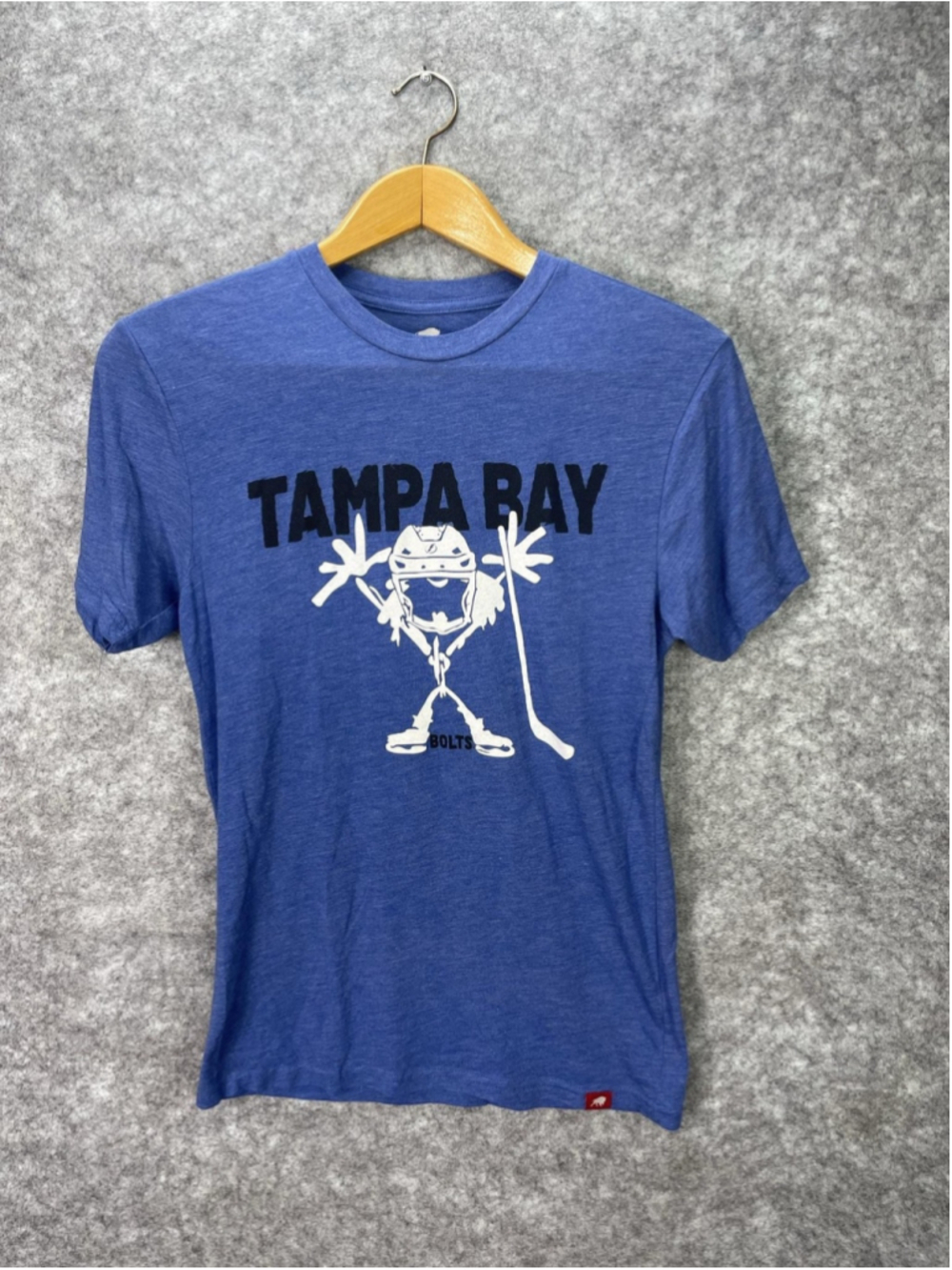 Tampa Bay Lightning Shirt Mens Small Blue NHL Hockey Sportiqe Graphic Tee